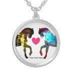 Cute Colorful Horse Personalized Pendant Necklace necklace