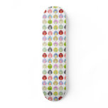 Cute Colorful Owls Pattern Custom Skateboard