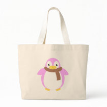 Cute Colorful Penguin in Scarf bags