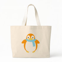 Cute Colorful Penguin in Scarf bags