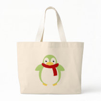 Cute Colorful Penguin in Scarf bags