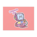 Cute Computer Chic Design Postcards