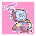 Cute Computer Chic Design posters