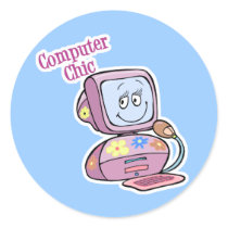 Cute Computer Chic Design stickers