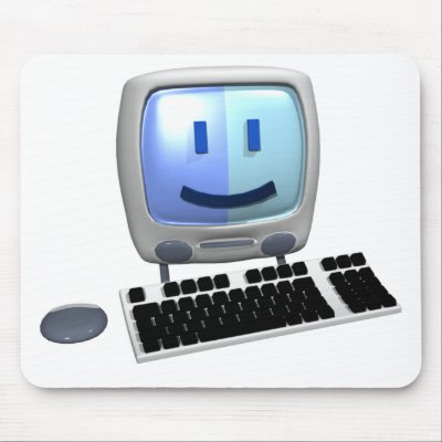 smiley on computer