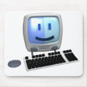 Cute computer smiley face. mousepads