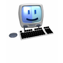 Cute computer smiley face. t-shirts by SmileyFaceStore Cute computer smiley face. t-shirts