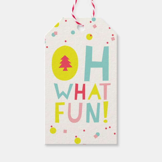 Cute Confetti Oh What Fun Dots Holiday Gift Tag Pack Of Gift Tags