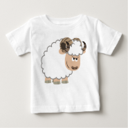 Cute Confident Cartoon Ram Baby T-Shirt