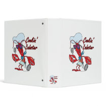 cute cookin cooking lobster cartoon binders