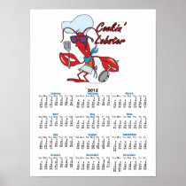 cute cookin cooking lobster cartoon posters