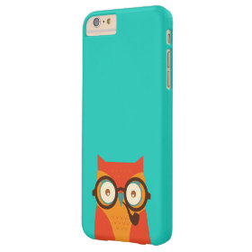 Cute Cool Funny Retro Hipster Owl Barely There iPhone 6 Plus Case