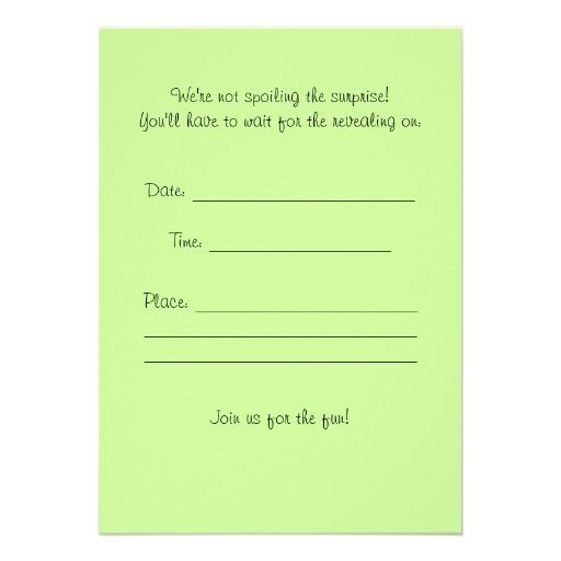 Cute Country Baby Gender Reveal Party Invitations