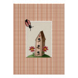Cute Country Red Gingham Checks Baby Shower Personalized Invitations