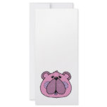 cute country style bear face custom rack cards