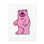 cute country style tan bear postcards