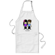 Cute Couple Apron by carlostong Cute Couple Apron