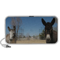 Cute Couple Burros - Donkey Horse Animal Rescue Notebook Speaker