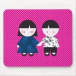 Cute couple mouse pads