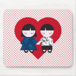 Cute couple mouse pads