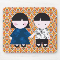Cute couple mousepads