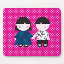 Cute couple mousepads