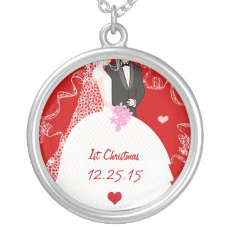 Cute Couple Wedding Gown Tuxedo 1st Christmas Custom Jewelry