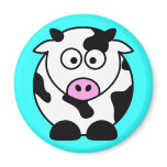 CUTE COW BULL magnets