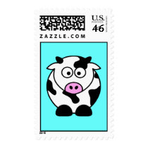 CUTE COW BULL postage by dgpaulart CUTE COW BULL postage