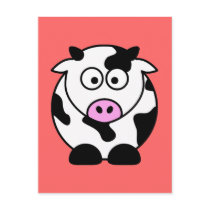 CUTE COW BULL POST CARD