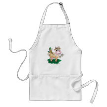 Cute Cow & Butterfly Apron