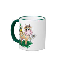 Cute Cow & Butterfly Mug