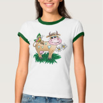 Cute Cow & Butterfly t-shirts by ironydesigns Cute Cow & Butterfly t-shirts
