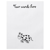 Cute cow personalized flyer