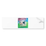 Cute cow folk art painting Gordon Bruce Bumper Sticker Cute cow folk art painting Gordon Bruce Bumper Sticker