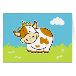 Cute Cow Greeting Card
