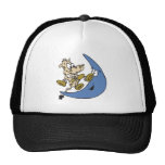 cute cow jumping over moon trucker hats