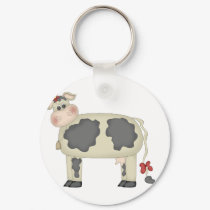 Cute Cow keychains by clarabellesbarn Cute Cow keychains