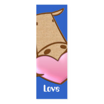 Cute Cow Love Bookmarks profile cards