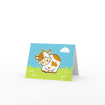Cute Cow Note Card