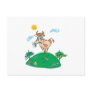 cute cow on hilltop postcards