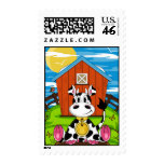Cute Cow on the Farm Stamp