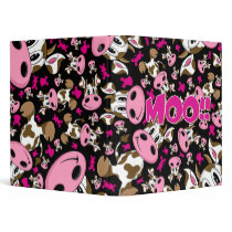 Cute Cow Pattern Avery Binder