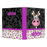 Cute Cow Pattern Avery Binder