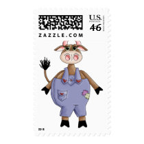 Cute Cow Postage Stamp