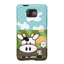 Cute Cow Samsung Galaxy S Case Mate Samsung Galaxy SII Case