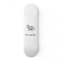 Cute cow skate deck