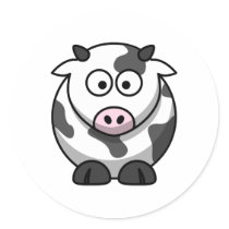 Cute Cow Sticker