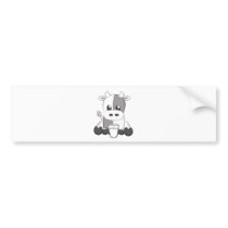 Cute cow - Vaquinha fofa Bumper Stickers