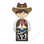 Cute Cowboy Sheriff Sticker
